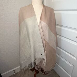 SOIA & KYO Block Print Fringe Shawl Wrap